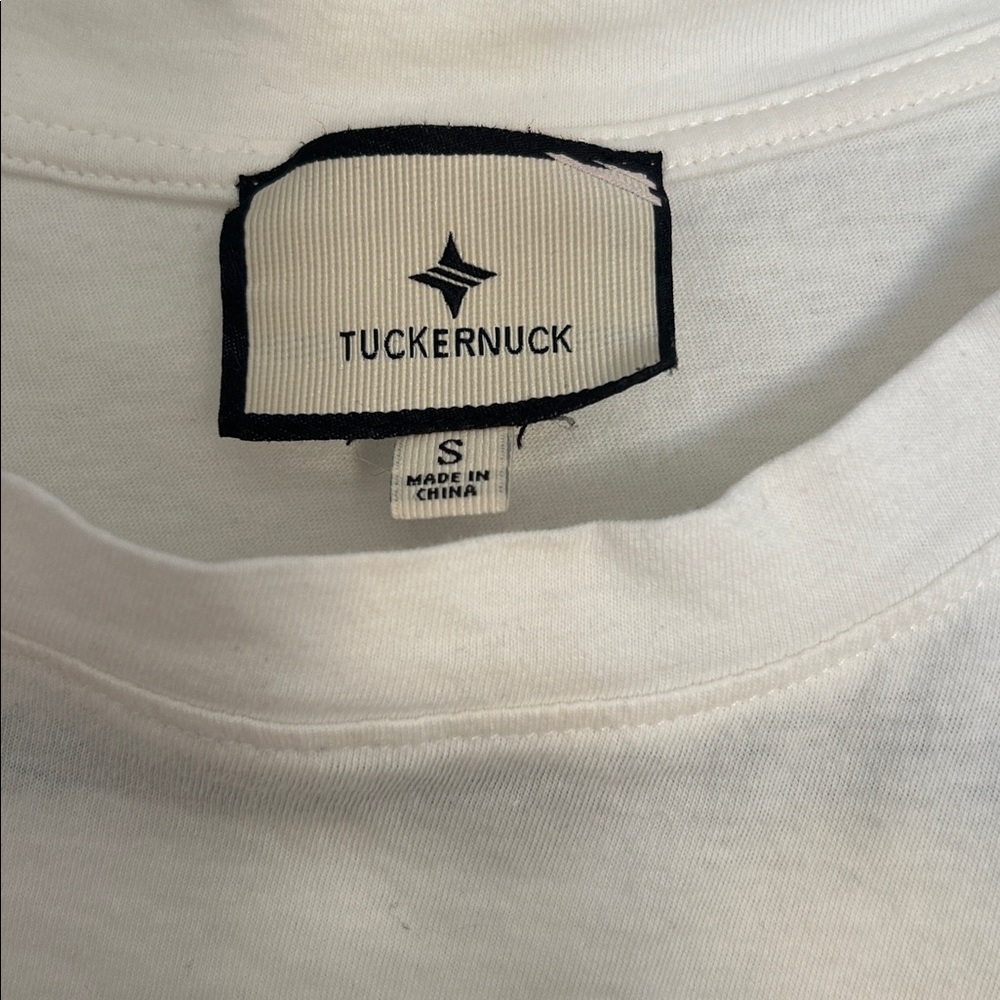 Tuckernuck White Kaia Flutter Sleeve Blouse 100% cotton natural fiber, Small - Picture 4 of 8